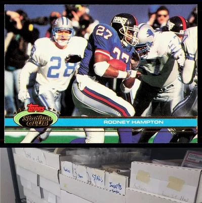 1991 Stadium Club #58 Rodney Hampton - JL - Image 1 of 2