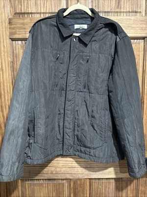 Chaqueta acolchada acolchada gris oscuro Calvin Klein otoño invierno para hombre talla XL Foto 1 de 4