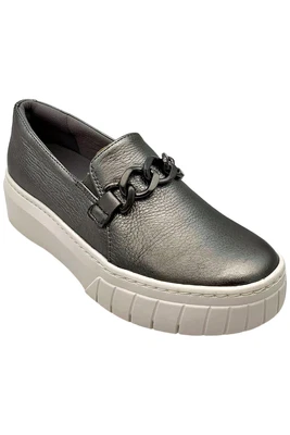 Zapatilla deportiva Naturalizer Daphne para mujer plataforma sin cordones peltre Foto 1 de 3