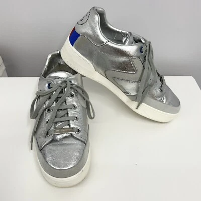 Кроссовки Stella McCartney серебристые веганские кожаные кроссовки низкий верх сделано в Италии 36 - Изображение 1 из 4
