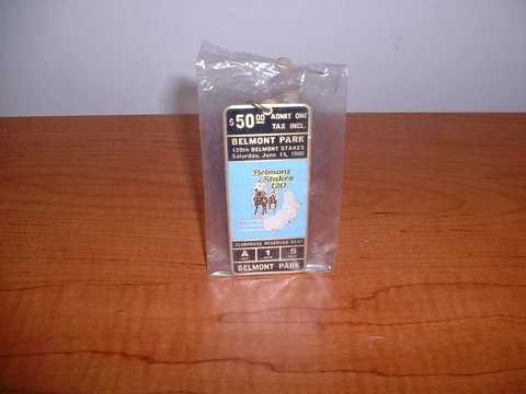 NOS 120th BELMONT STAKES 1988 BELMONT PARK NY HORSE RACING COLLECTORS KEY CHAIN Cover