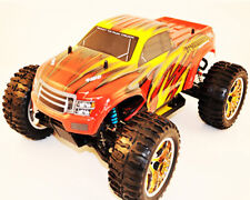 Automodello Brushless Monster Truck 4WD 1:10 2,4 GHz Rosso/Giallo RTR RKO1150-03