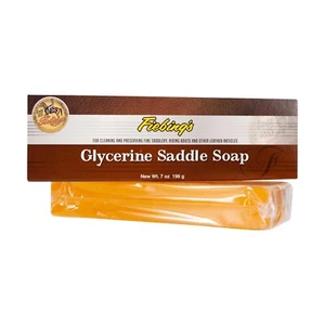 Barra de jabón de glicerina Fiebing's 7 oz - Restaurador de cuidado de silla de montar de cuero - Limpiador satinado - Imagen 1 de 1