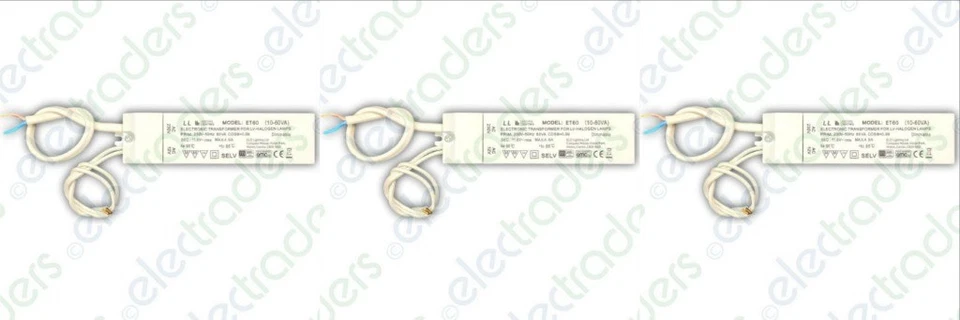 JCC ET60FLY 60W Transformer for Halogen Lightning - White