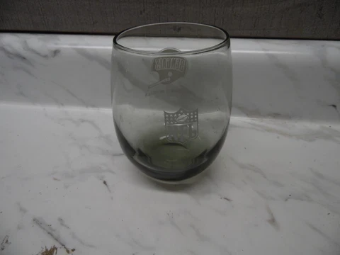 🎆 Vtg NFL Cincinnati Bengals Smoked Rocks Whiskey cocktail Glass Rolly Polly🎆 Cover