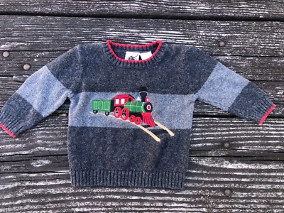 Suéter Good Lad Boys Train Gris/Negro/Rojo/Verde Talla 18M Foto 1 de 4