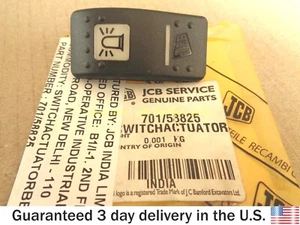 JCB BACKHOE- GENUINE JCB ACTUATOR BEACON LIGHT SWITCH COVER (PART NO. 701/58825) - Picture 1 of 3
