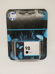 HP 98 Black Genuine Ink Cartridge Sealed - Picture 1 of 5