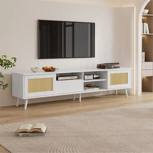 TV Unit Cabinet 200 cm Media Entertainment Center Storage Stand For Living Room - Picture 1 of 14