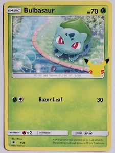 Tarjeta Promocional EXCLUSIVA Bulbasaur 1/25 NM/M MCDONALDS 2021 Pokemon 25 Aniversario - Imagen 1 de 3
