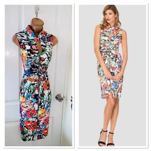 Joseph Ribkoff Floral Fitted zipped Dress Uk Size 14 - Picture 1 of 18