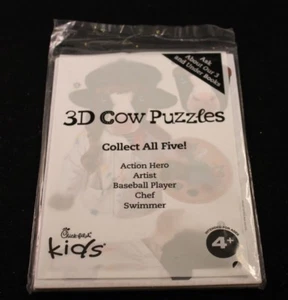 Chick-Fil-A Kids Meal Toy - 3D Cow Puzzle - Artist - 2018 - Picture 1 of 3