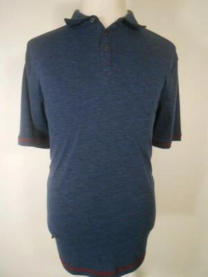 Beautiful Men's Large Nat Nast Luxury Originals Blue Short Sleeve Polo Shirt - Image 1 of 4