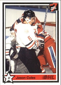 1990-91 7th Inning Sketch OHL #257 Jason Coles