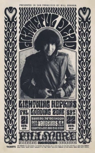 GRATEFUL DEAD - YARDBIRDS - LIGHTNING HOPKINS Postkarte Fillmore BG032 2. Druck - Bild 1 von 1