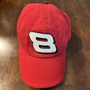 Dale Jr Hat Mens Strapback Red Dad 8 Racing Nascar - Picture 1 of 6