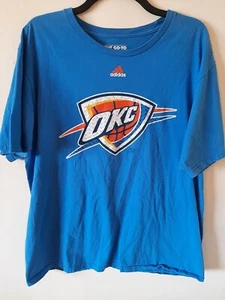 Adidas Oklahoma City Thunder Shirt Men's  X-Large Blue White OKC NBA Basketball - Picture 1 of 3