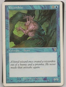 MTG - 7° edizione serie Vizzerdrix - una rara carta Bestia Creatura Blu  - Foto 1 di 1