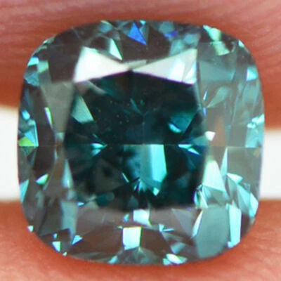 Cushion Diamond Fancy Blue Color Enhanced Natural Certified Loose VS1 1.02 Carat - Image 1 of 4