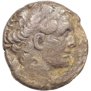 51 - 30BC CLEOPATRA VII NEOTERA DEBASED SILVER TETRADRACHM COIN RY 11 (#3445) - Picture 1 of 2
