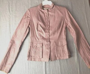 Giacca donna Diane Von Furstenberg rosa cotone/lino taglia 6 confezioni a righe - Foto 1 di 12
