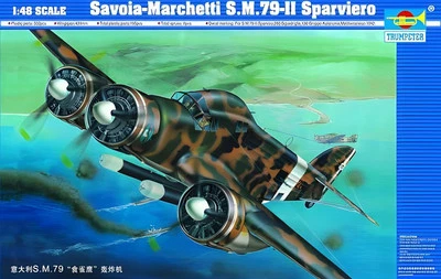 Trumpeter 02817 SAVOIA MARCHETTI SM79-11 SPARVIERO 1:48 Kit di modellismo - Immagine 1 di 4