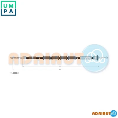 CABLE PULL PARKING BRAKE 11.0260.2 FOR FIAT DOBLO/Cargo/Platform/Chassis/MPV - Image 1 of 4