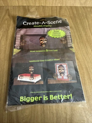 Create-A-Scene Macabro Grabber Prop Halloween Escena Fiesta Decoración 5 Pies de Alto Nuevo Foto 1 de 4