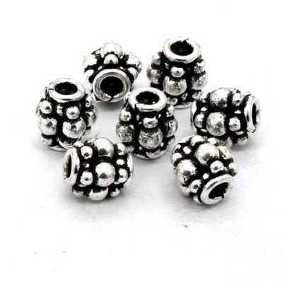 20 PCS 6MM SPACER OXIDIZED SILVER PLATED 45 UFL-867 - Image 1 of 4