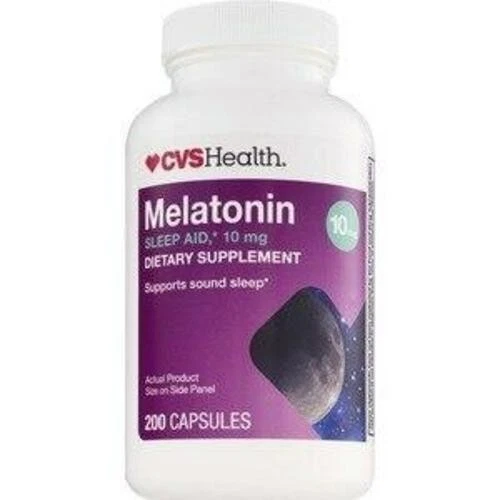 Comprimidos de melatonina CVS Health, 10 mg, 200 ct Foto 1 de 1