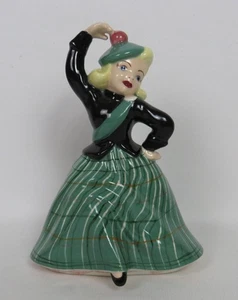 VINTAGE PORZELLAN/KERAMIK TANZENDE DAME HERGESTELLT IN ITALIEN 7 3/4" HOCH - Bild 1 von 14