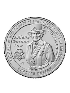Quarter, cuarto de dólar 2025 Juliette Gordon Low ceca D sin circular. - Imagen 1 de 2