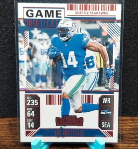 2024 Panini Contenders - DK Metcalf #91 Rotes Spiel Ticket - Bild 1 von 2