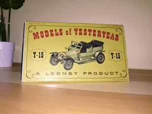Vintage Matchbox Y-15 Diecast Models of Yesteryear 1907 Rolls Royce Ghost MINT - Picture 1 of 1