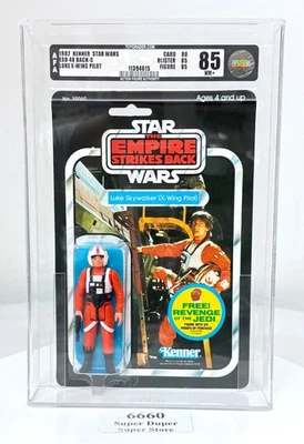 AFA 85 NM+ Star Wars - Empire Strikes Back - 48 Back - LUKE X-Wing Pilot - 1982 - image 1 of 4