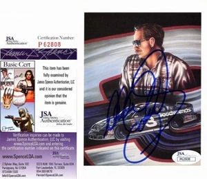 Dale Earnhardt Sr Signed Racing 4x5 inch Photo + JSA Certificate of Authenticity - Picture 1 of 1