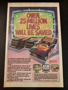 Galoob GAME GENIE Video Game Promo Art ~ Vintage Comic Page PRINT AD 1991 - Picture 1 of 1