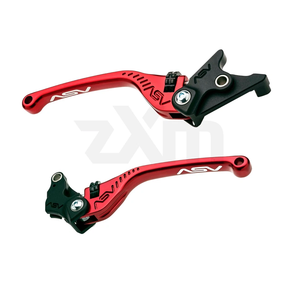98-06 Ducati SuperSport 900SS 1000SS ASV Inventions F3 Brake & Clutch Lever Red - Image 1 of 4