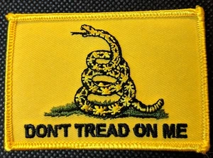 Gestickter Biker-Aufnäher Don't Tread On Me Flagge 2nd Amendment Second Amendment - Bild 1 von 1