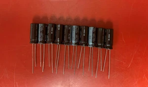 10x UPL1V181MPH NICHICON CAPACITOR ALUMINUM ELECTROLYTIC 180UF 35V RADIAL 8X20mm - Picture 1 of 5