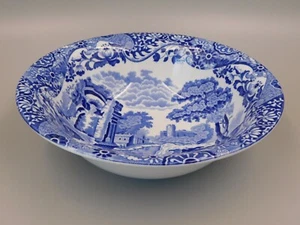 SPODE ITALIAN 9 1/2" FRUIT/SALAD BOWL, BLUE OVAL BACKSTAMP & IMPRESSED MARKS. - Picture 1 of 2