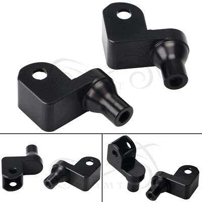 Pair Black Aluminum Foot Pegs Adapter For Honda Goldwing 1500 GL1500SE 90-00 - Image 1 of 4