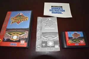 Sega Genesis MLB World Series Baseball Sports Vintage Video Game - Picture 1 of 6