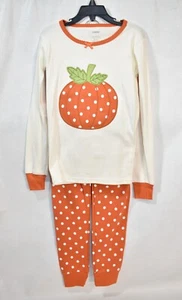 Gymboree Pajamas Orange Pumpkin Size 7 Girl's - Picture 1 of 6