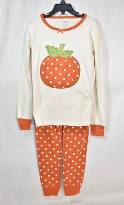 Gymboree Pajamas Orange Pumpkin Size 7 Girl's - Image 1 of 4