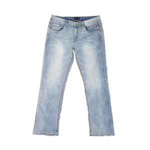 Steve's jeans men's 34x30 slim straight blue stretch denim pants - Picture 1 of 11