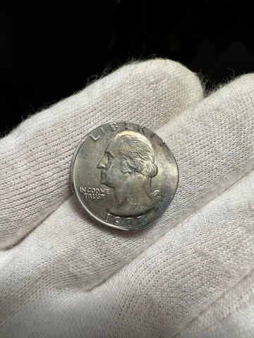 1977 Quarter Struck On Nickel Planchet Mint Error Cover