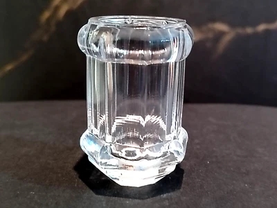 BOBECHE IN CRISTALLO TRASPARENTE, H 65 mm, FORMA ESAGONALE, PER LAMPADARI - Immagine 1 di 4