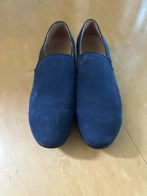 Mocassins masculinos de camurça azul 46 (11,5 EUA) - Imagem 1 de 4