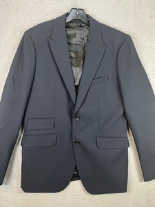 Rag and Bone Blazer  40 Black 2 Button Notch Lapels Wool Blend Italy Designer - Picture 1 of 14